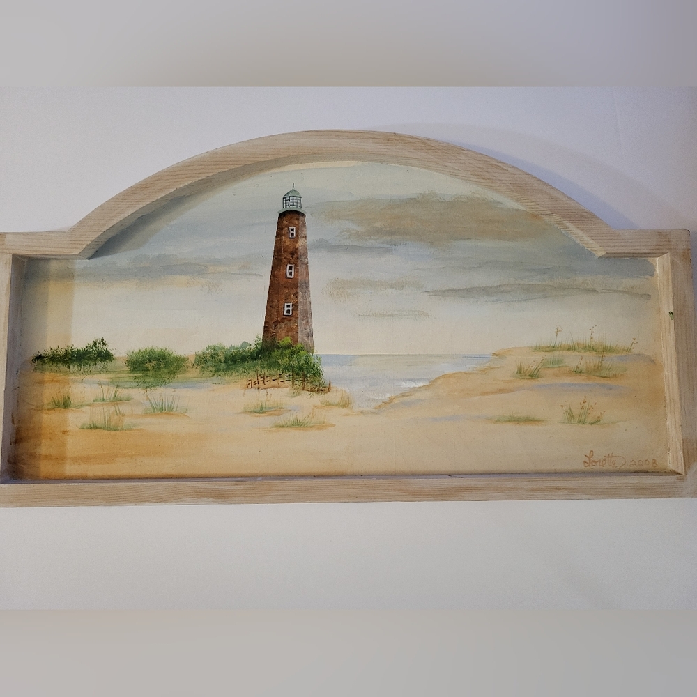 Handpainted Light House Plaque